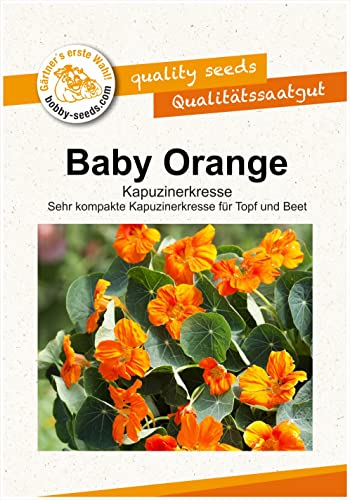 Blumensamen Baby Orange Kapuzinerkresse Portion von Gärtner's erste Wahl! bobby-seeds.com