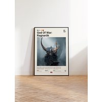 God Of War Ragnarok Poster, Gaming Room Wandposter, Print, Gamer Geschenk, Videospiel Wandkunst von GamePrintsNordic