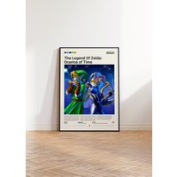 The Legend Of Zelda Ocarina Time Poster, Breath The Wild Gaming Room Wandposter, Print, Gamer Geschenk von GamePrintsNordic