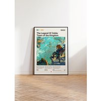 The Legend Of Zelda Poster, Tränen Des Königreichs Gaming Room Wandposter, Print, Gamer Geschenk, Videospiel Poster von GamePrintsNordic