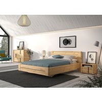 Gami Schlafzimmer-Set "Confidence", (4 St., Bett, 2x Nachttisch und Kommode), aus Kiefernholz, mit Bett, 2x Nachttisch und Kommode von Gami