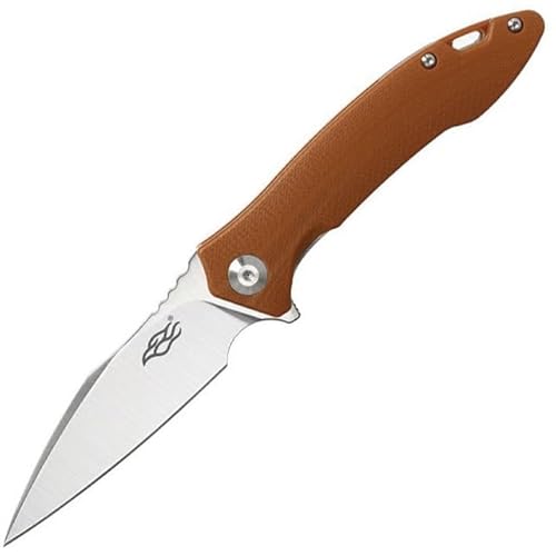 Ganzo Messer FH51 Taschenmesser Outdoormesser, D2 Stahl, Drop Point, Flipper Lock, Farbe:braun von Firebird