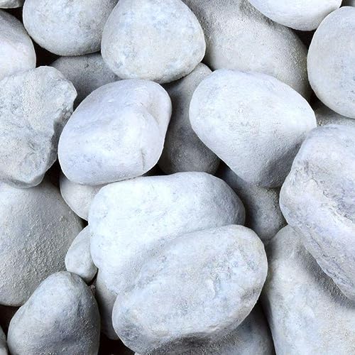 Zierkies 25 kg 7-15 mm Aquarium Carrara Weiß Garten Kies Marmor Gabion Steinteppich von GarPet