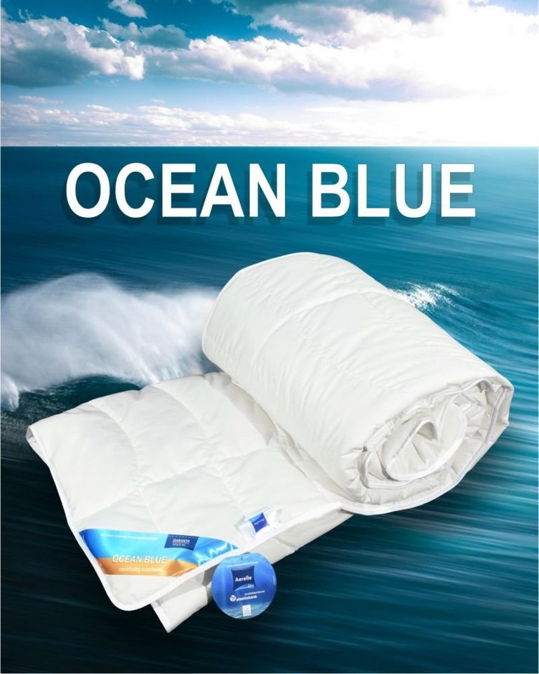 Kunstfaserbettdecke, Ocean Blue - 4-Jahreszeiten Bettdecke, Garanta von Garanta