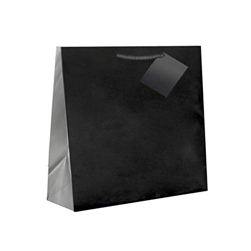 POU 804.56 Beutel Boutique Henkel Kordel 19 + 10 x 27 cm, schwarz von García de Pou