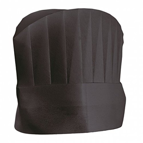 Garcia de Pou 10 Einheit Chef 's Hat Rund Top in Box, 20 cm, Airlaid, schwarz, 20 x 30 x 30 cm von Garcia de Pou