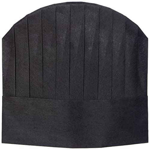 Garcia de Pou 10 Einheit Chef 's Hüte rund TOP in Box, 25 cm, Airlaid, schwarz, 25 x 30 x 30 cm von Garcia de Pou