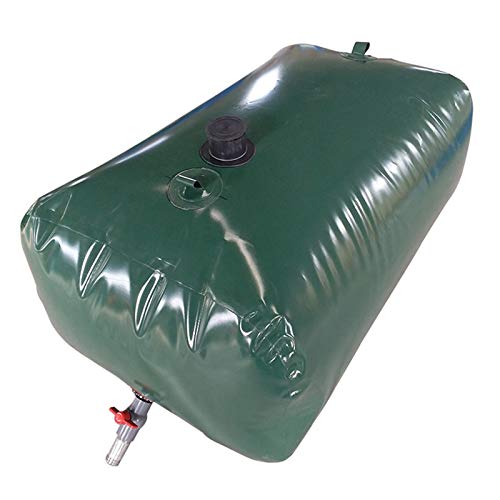 Tragbare Wasserblase/Wasserspeicherbehälter, Im Freien verdickter Faltbarer, haltbarer Wassertank, Notwasserspeicher mit Wasserhahn, Garten Regenwassersammler/Camping Wassersack von Gardening tools