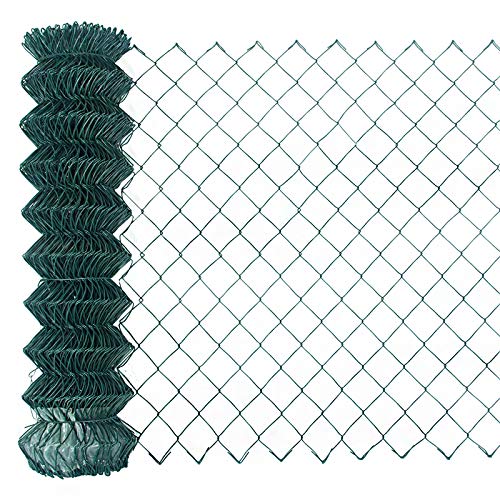 Garmix Maschendrahtzaun Gartenzaun Maschendraht Viereckgeflecht Grün 60x60mm 2,6mm (150 cm x 15 m) von Garmix