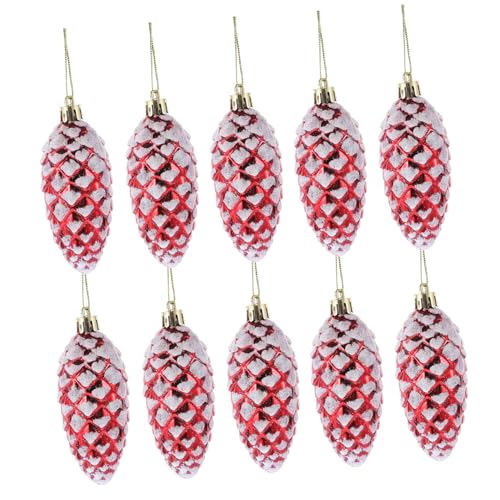 Garneck 10st Weihnachtsbaumfüller Künstliche Tannenzapfen-Dekoration Tannenzapfen Baumschmuck Weihnachten Große Tannenzapfen Weihnachtsdekorationen Small Pinecones Kiefer Rot Plastik Garneck 10st Weihnachtsbaumfüller Künstliche Tannenzapfen-Dekoration Tannenzapfen Baumschmuck Weihnachten Große Tannenzapfen Weihnachtsdekorationen Small Pinecones Kiefer Rot Plastik von Garneck