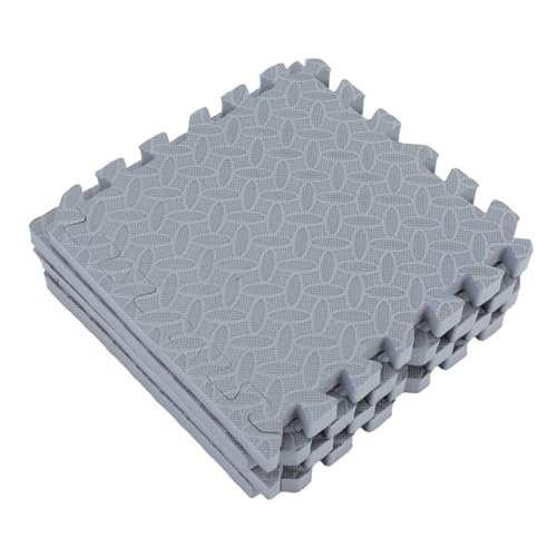 Garneck 4 Stück Stoßdämpfer Gepolsterte Fußmatten Puzzle Bodenfliesen Ineinandergreifende Fußmatten Stoßdämpfende Matte Schaumstoff-puzzlefliesen Anti-Vibrations-Pads Silver Eva Garneck 4 Stück Stoßdämpfer Gepolsterte Fußmatten Puzzle Bodenfliesen Ineinandergreifende Fußmatten Stoßdämpfende Matte Schaumstoff-puzzlefliesen Anti-Vibrations-Pads Silver Eva von Garneck