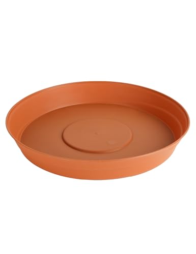 Garronda Untersetzer Blumentopf aus Kunststoff 1 Stück oder 3er Pack Plastik Pflanztopf Pflanzen Untersetzer rund für Pflanztöpfe GD-0023 (Terracotta, ⌀ 24cm H 4cm) von Garronda