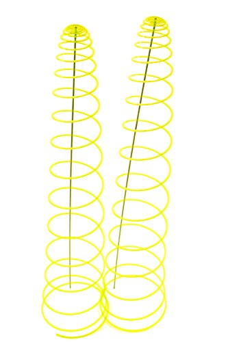 Garten Bronder e.K. 10140.00 SunSpiro - Sonnenspirale, 2-er Set Durchmesser 30 cm, Länge circa 180 cm inklusive Schwingstab 1,25 m und Stecksystem Elvira, Made in Germany, zitronengelb von Garten Bronder e.K.
