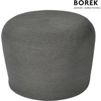 Borek Sitzsack aus Ardenza-Rope 40cm hoch - Crochette Kissenstuhl / Anthrazit von Gartentraum.de