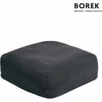 Outdoor Sitzkissen für Gartenmöbel von Borek - Crochette Sitzkissen / Dunkelgrau von Gartentraum.de