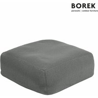 Outdoor Sitzkissen für Gartenmöbel von Borek - Crochette Sitzkissen / Iron Grey von Gartentraum.de