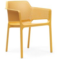 Vollkunststoff Designer Gartenstühle stapelbar - Stuhl Rigor / Gelb von Gartentraum.de
