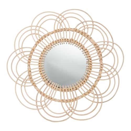 Gatuida Wandspiegel Rattan Gewebt Handgefertigt Dekorativer Schminkspiegel Khaki Wohnkultur Schlafzimmer Wohnzimmer Wanddeko Gatuida Wandspiegel Rattan Gewebt Handgefertigt Dekorativer Schminkspiegel Khaki Wohnkultur Schlafzimmer Wohnzimmer Wanddeko von Gatuida