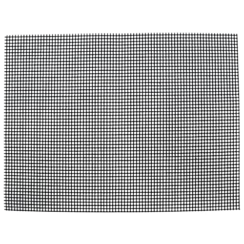 Gavigain Antihaft-Gitterplatte, multifunktionale Grill-Gittermatte, sichere hitzebeständige Grillmatte für das Kochen im Freien (Black 36 * 42cm) von Gavigain