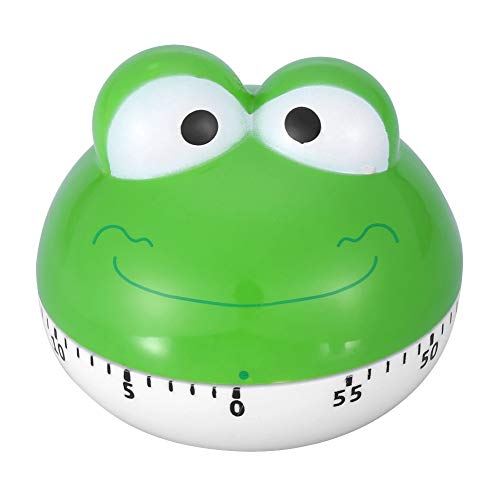 frosch eieruhr Mechanischer Küchentimer, Manueller 60-Minuten-Countdown-Timer Zum Aufziehen, Keine Batterien, Niedliches Zeitmanagement Zum Kochen, Valentinstag, Frühlingsgeschenk(Green Frog) von Gavigain