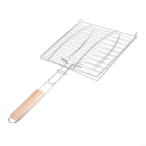 Gbtdoface Grillnetz-Clip, Grill-Fisch-Grill-Clip, fortschrittliches Grillwerkzeug-Set für Fisch, überlegene Wärmeverteilung, Fischgrill, Grillkörbe von Gbtdoface