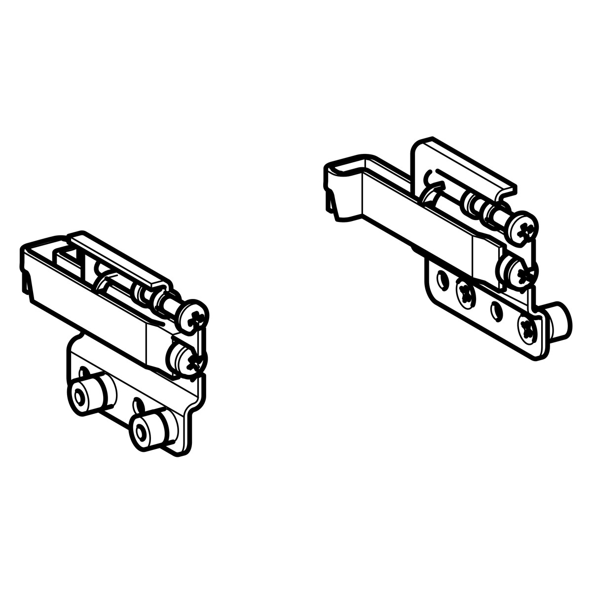 Geberit Set Schrankaufhänger für Unterschrank , 598798000 598798000 von Geberit