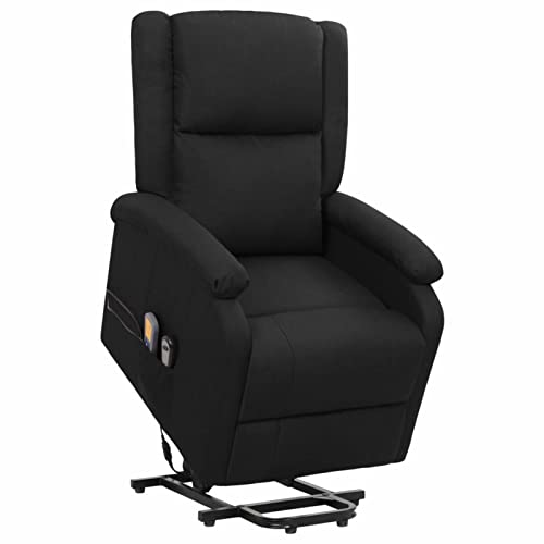 Gecheer Massagesessel mit Aufstehhilfe, 6 Punkt-Vibrationsmassage & Heizung Fernsehsessel Relaxsessel Liegesessel TV Sessel Ruhesessel Schwarz Stoff Gecheer Massagesessel mit Aufstehhilfe, 6 Punkt-Vibrationsmassage & Heizung Fernsehsessel Relaxsessel Liegesessel TV Sessel Ruhesessel Schwarz Stoff von Gecheer