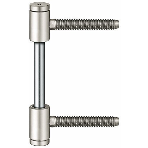 Gedotec Stahlzargen Türband Variant-Rahmenteil V 0026 WF vernickelt für gefälzte Innen-Türen | Anschlag DIN links & rechts | Türscharnier mit Tragkraft 70 kg | 1 Stück - Einbohrband für Zimmertüren von Gedotec