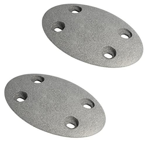 Gedotec Tischplatten-Verbinder Metall zum Anschrauben CONNECT einteilig | 2 Stück - Tischverbinder zum Schrauben | Möbelverbinder mit Bauhöhe: 9 mm | Verbindungsbeschlag flach für Tische & Möbel-Bänke von Gedotec