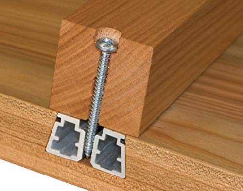 Gedotec Gratleiste für Holz-Tischplatten Ausricht-Beschlag mit für Auszieh-Tische | Tischbeschlag mit Länge: 1850 mm | Leiste Aluminium silber eloxiert | 1 Set Möbelbeschläge für schwere Esstische Gedotec Gratleiste für Holz-Tischplatten Ausricht-Beschlag mit für Auszieh-Tische | Tischbeschlag mit Länge: 1850 mm | Leiste Aluminium silber eloxiert | 1 Set Möbelbeschläge für schwere Esstische von Gedotec