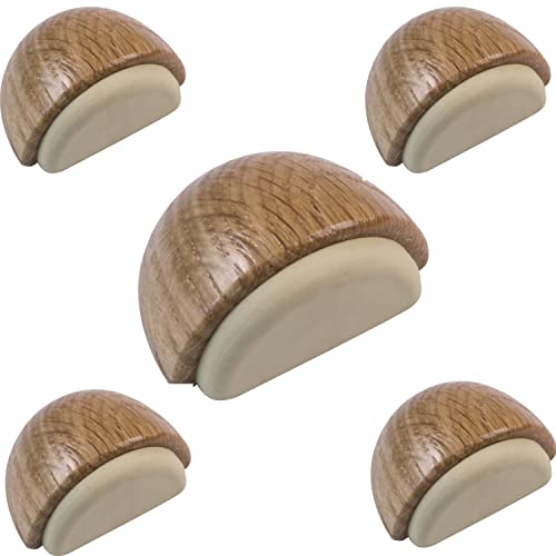 Gedotec Türstopper Holz mit weichem Dämpfer - Eiche | BOB | 5 Stück Premium Tür Stopper aus Vollholz | Türstopper Boden selbstklebend | Türstopper klein für Zimmertüren | door stop Bodentürpuffer Gedotec Türstopper Holz mit weichem Dämpfer - Eiche | BOB | 5 Stück Premium Tür Stopper aus Vollholz | Türstopper Boden selbstklebend | Türstopper klein für Zimmertüren | door stop Bodentürpuffer von Gedotec