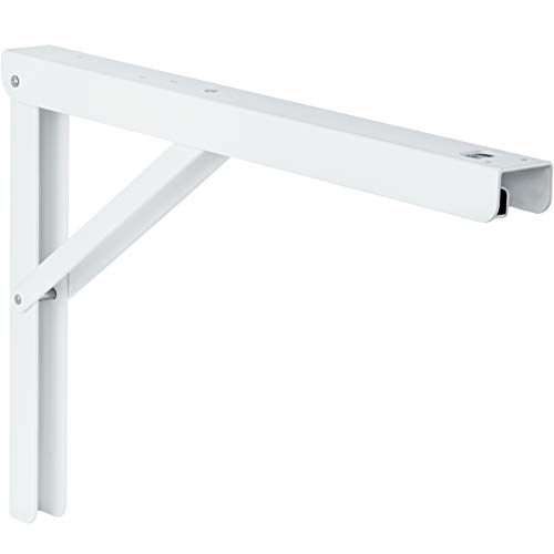 Gedotec Klappkonsole 1 Stück - Klappkonsole 400 mm - Stahl Weiss Beschichtet - Rostfrei & Säurebeständig - PROFI LINE Klappwinkel mit Wandmontage - Klappkonsole - Klappbare Tisch & Sitzbank Konsolen Gedotec Klappkonsole 1 Stück - Klappkonsole 400 mm - Stahl Weiss Beschichtet - Rostfrei & Säurebeständig - PROFI LINE Klappwinkel mit Wandmontage - Klappkonsole - Klappbare Tisch & Sitzbank Konsolen von Gedotec