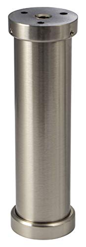 Tresenfuß Design Barkonsole Edelstahl Konsole gerade rund | Küchen Thekenfuß Alu Edelstahl-Optik | Höhe: 200 mm | Edelstahl-Optik massiv | Bar-Stütze für Bars & Küchen |1 Stück - Theken-Befestigung Tresenfuß Design Barkonsole Edelstahl Konsole gerade rund | Küchen Thekenfuß Alu Edelstahl-Optik | Höhe: 200 mm | Edelstahl-Optik massiv | Bar-Stütze für Bars & Küchen |1 Stück - Theken-Befestigung von Gedotec