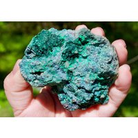 Druzy Malachit | Affirmation "Ich Bin Vom Trauma Meiner Vergangenheit Befreit. Ich Ein Transformiertes Wesen, Das Kraft, Stärke Und Liebe von GemGemRock