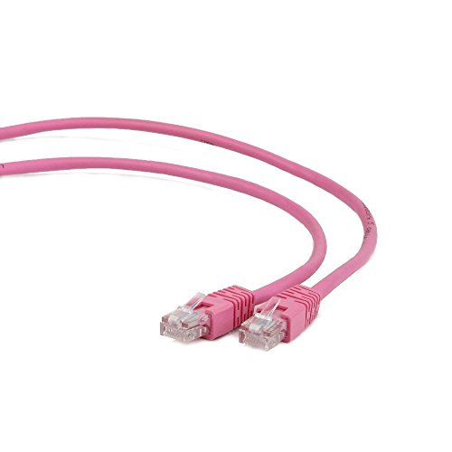 Gembird RJ45/RJ45 CAT5E 0.25 m – Netzwerkkabel (CAT5e, U/UTP (UTP), RJ-45, RJ-45, Männlich/männlich, Pink) von Gembird