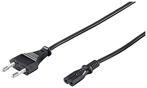 Gembird pc-184/2-Kabel (männlich/weiblich, Power Plug Type C, C8 Coupler, Schwarz) von Gembird