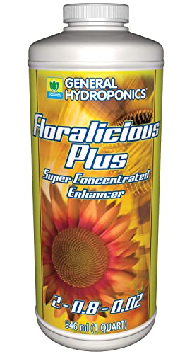 General Hydroponics Floralicious Plus 2–0,8–0,5, konzentrierte Mischung aus Pflanzen, Marine und Anderen Nährstoffen, verbessert das Wachstum, baut Wurzel- und Blattmasse, 907 g, 907 g von General Hydroponics