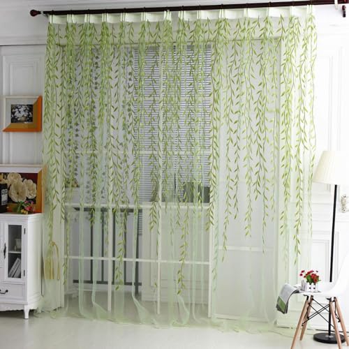 Generic Trauerweide Baum Vorhang Transparent Blatt Voile Gardinen Trauerweide Baum Gardinen Durchsichtig Für Schlafzimmer, Wohnzimmer, Balkon Deko 100 x 200 cm, SQVF51BS5EO9MUA0 Generic Trauerweide Baum Vorhang Transparent Blatt Voile Gardinen Trauerweide Baum Gardinen Durchsichtig Für Schlafzimmer, Wohnzimmer, Balkon Deko 100 x 200 cm, SQVF51BS5EO9MUA0 von Generic