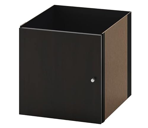 KALLAX Einsatz mit Tür für Ikea Regal schwarzbraun 33x33 von Generic