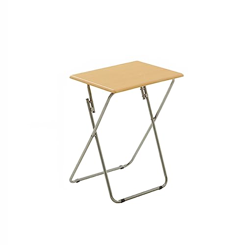 Klapptisch Folding Side Table, Square Iron Sofa, Tabelle, Wohnzimmer Kleinen Raum-Schreibtisch, Büro-Schreibtisch, Mode Mini Kaffee Tisch, Multifunktionale Ecke Tisch(Größe:48 * 38 * 66Cm,Farbe:B) von Generic