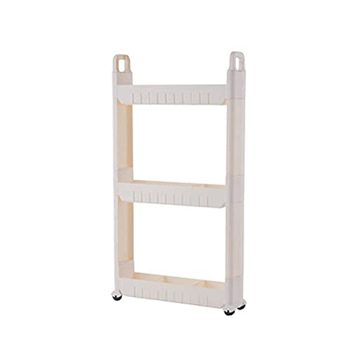 Küchenregal – schlanker ausziehbarer Organizer auf Rollen, Kunststoff und Edelstahl – ideal für Badezimmer- oder Küchenregal, kompakt und praktisch Küchenregal – schlanker ausziehbarer Organizer auf Rollen, Kunststoff und Edelstahl – ideal für Badezimmer- oder Küchenregal, kompakt und praktisch von Generic