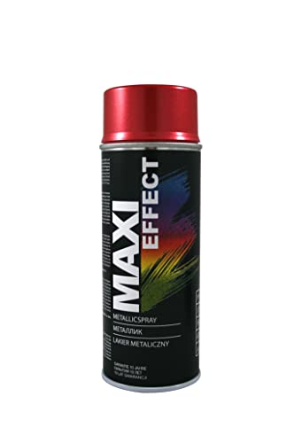 MAXI-SPECIAL | Sprühlack | Nitrocellulose | Zur Dekoration | Schützt Oberflächen | Wasserfest | Schnelltrocknend | Für verschiedene Materialien | Einfache Anwendung | 400 ml (ROT MX0023) von Generic