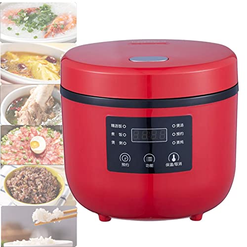 Mini 2L Smart Reiskocher, runder elektrischer Entzuckerungs-Reiskocher-Dampfgarer, multifunktionale Studentenkochküche Kochzubehör Haushaltsgeräte,#2 (#1) von Generic