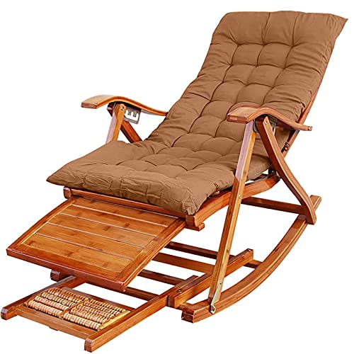 Outdoor/Indoor Rocking, Terrassenmöbel Outdoor Liegestuhl Verstellbarer Strandkorb Holz Klappbar 5 Stufen verstellbar, bequemste Faltbare Strandschlinge Schaukelstühle, ergonomisch (Farbe: Outdoor/Indoor Rocking, Terrassenmöbel Outdoor Liegestuhl Verstellbarer Strandkorb Holz Klappbar 5 Stufen verstellbar, bequemste Faltbare Strandschlinge Schaukelstühle, ergonomisch (Farbe: von Generic