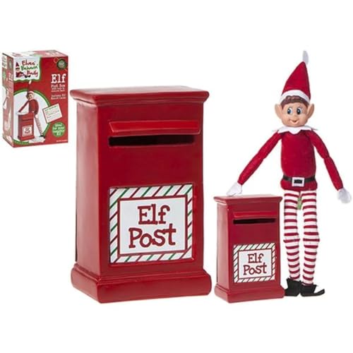 PMS 15,2 cm H x 10,2 cm B 6,3 cm T Polystone Elf Briefkasten in PVC-beschichteter Box von Elves Behavin' Badly