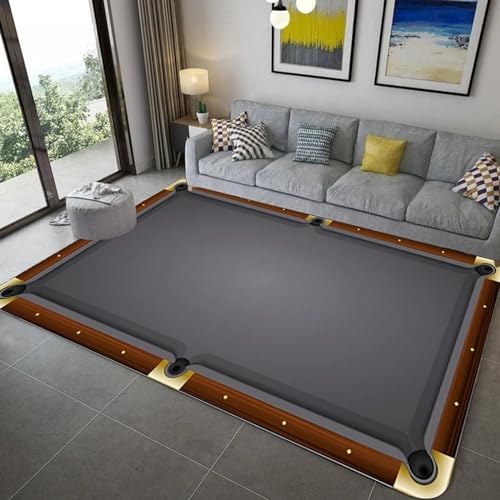 Teppich Kinder Teenager Jungen Spielmatte 3D Billardspiel Gedruckt Teppich Wohnzimmer Schlafzimmer Dekoration Baby Krabbel Matte 120 X 160 cm -9J9J/D5Z4-3Y0 von Generic