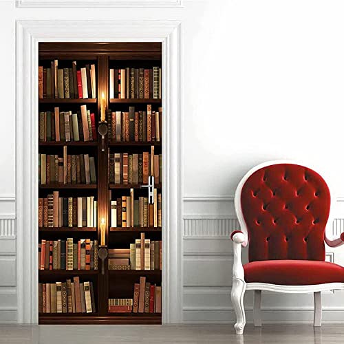 Türtapete Selbstklebend 3D Türposter Bücher Bibliothek Bücherregal Bücherregal 80 X 200 Cm Türaufkleber Fototapete Abziehen Und Aufkleben Türfolie Poster Tapete - Kinderzimmer Wohnzimmer Küche Schla Türtapete Selbstklebend 3D Türposter Bücher Bibliothek Bücherregal Bücherregal 80 X 200 Cm Türaufkleber Fototapete Abziehen Und Aufkleben Türfolie Poster Tapete - Kinderzimmer Wohnzimmer Küche Schla von Generic