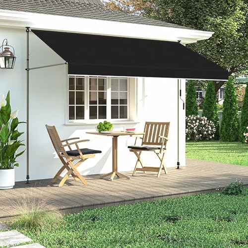 Verstellbare, manuell einziehbare Markisen mit manueller Kurbel, kein Bohren erforderlich, for Terrasse, Tür oder Fenster, Hinterhof, Garten, Balkon; Baldachin mit wasserdichtem(B,125.98x47in/320x120c Verstellbare, manuell einziehbare Markisen mit manueller Kurbel, kein Bohren erforderlich, for Terrasse, Tür oder Fenster, Hinterhof, Garten, Balkon; Baldachin mit wasserdichtem(B,125.98x47in/320x120c von Generic