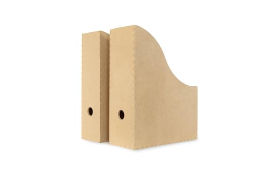 Zeitschriftensammler KNUFF Holz-Aufbewahrungsbox im 2-er Set - 9x24x31cm und 10x25x31cm von Generic