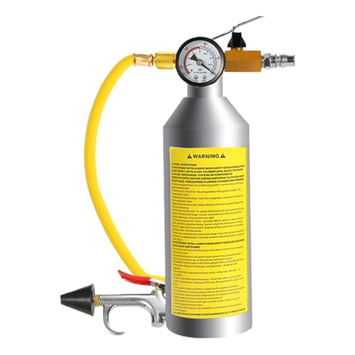 AC Flush Clean Kit - Reinigungsset für Klimaanlagen-Rohrsysteme in Fahrzeugen,Klimaanlagen-Reinigungsflasche mit Edelstahlbehälter für Auto, Kfz & Kondensator AC Flush Clean Kit - Reinigungsset für Klimaanlagen-Rohrsysteme in Fahrzeugen,Klimaanlagen-Reinigungsflasche mit Edelstahlbehälter für Auto, Kfz & Kondensator von Generisch
